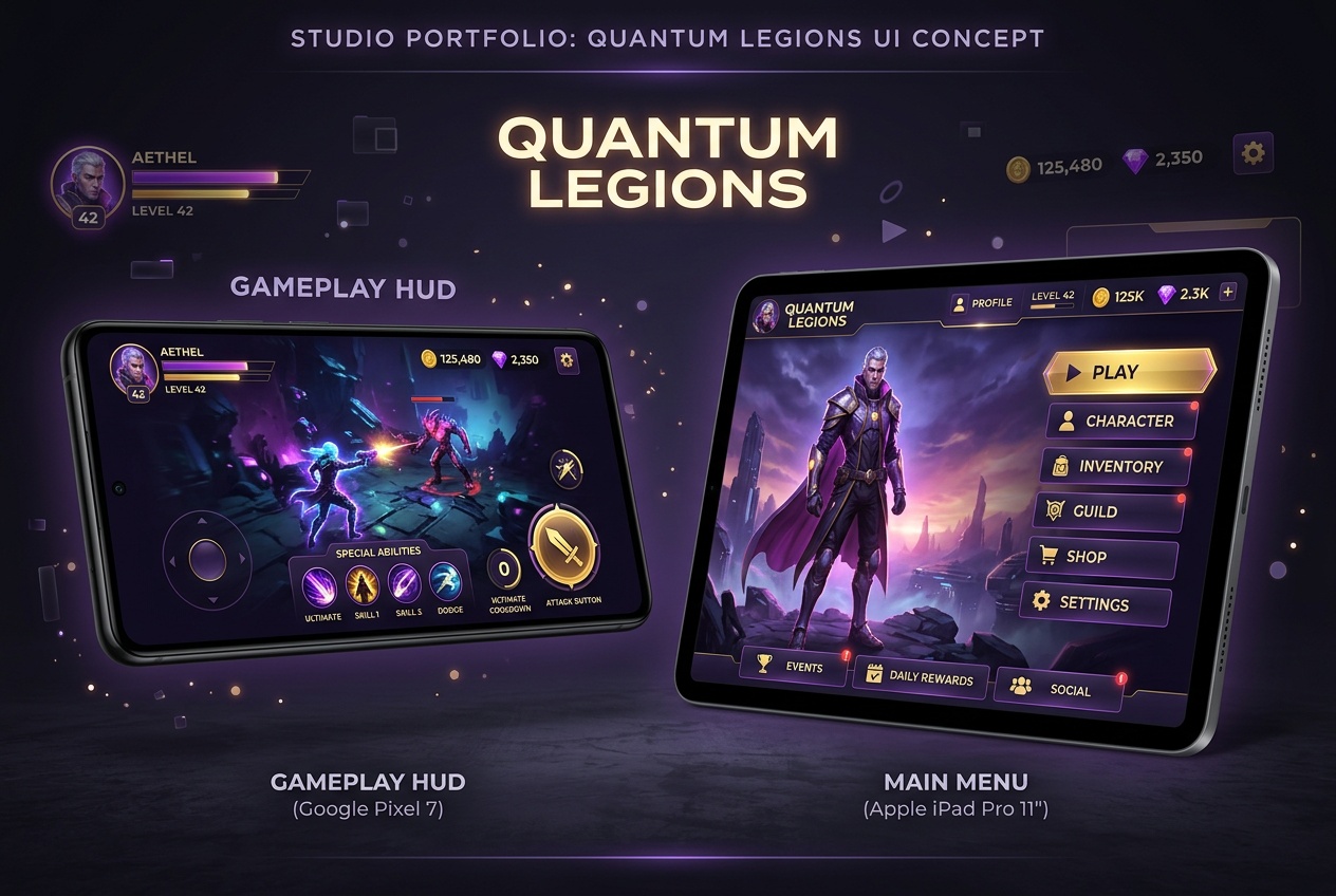 CityCore mobile strategy game HUD design